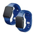 3MK Silicone Watch Strap Blue for Apple Watch 38/40/41mm - imagine 5
