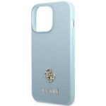 Guess GUHCP13XPS4MB iPhone 13 Pro Max 6,7" blue hardcase Saffiano 4G Small Metal Logo - imagine 6