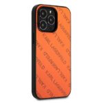 Karl Lagerfeld KLHCP13LPTLO iPhone 13 Pro / 13 6,1" hardcase orange Perforated Allover - imagine 4