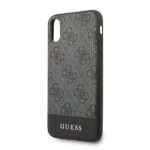 Guess GUHCPXG4GLGR iPhone X/Xs grey hard case 4G Stripe Collection - imagine 3