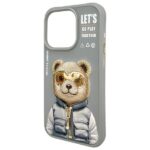 Nimmy case iPhone 15 Pro Max 6.7" gray Cool&Cute 2.0 Bear - imagine 4