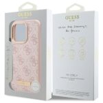 Guess GUHMP16XU4GPRP iPhone 16 Pro Max 6.9" pink hardcase 4G Logo Plate MagSafe - imagine 8