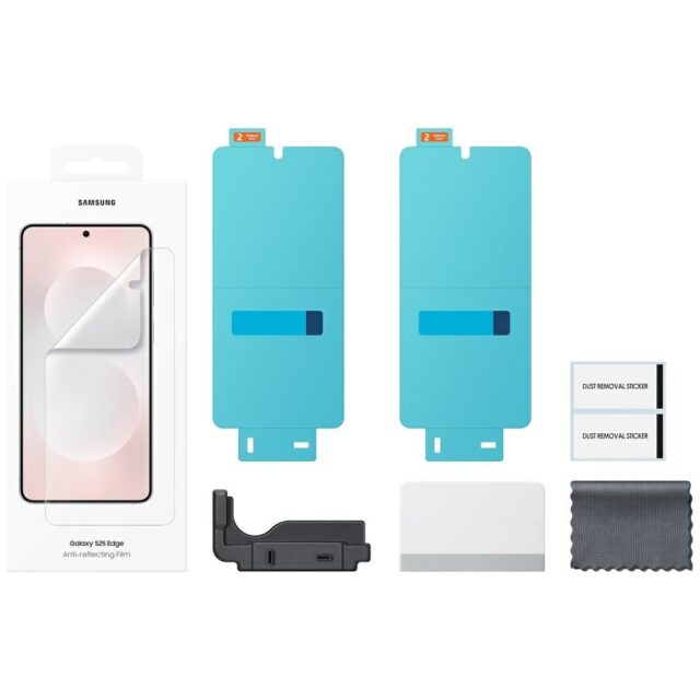 Protective film Samsung Anti-reflecting Film 2pcs for Galaxy S25 Edge transparent - imagine 4