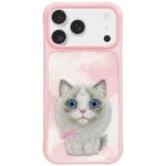 Case Nimmy Big Eyed Pet 2.0 Cat for iPhone 17 Pro Max pink
