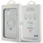 Guess GUHMP15MHRSGSD iPhone 15 Plus / 14 Plus 6.7" transparent hardcase Ring Stand Scri - imagine 8