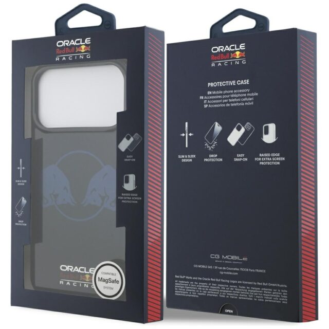 Red Bull IML Transparent Two Bulls MagSafe Case for iPhone 17 Pro Max Navy Blue - imagine 8