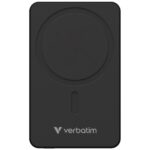 Powerbank Verbatim Charge n Go Essentials 10000mAh Magnetic Wireless black 32227 - imagine 2