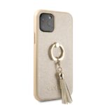 Guess GUHCN58RSSABE iPhone 11 Pro beige  hard case Saffiano with ring stand - imagine 3