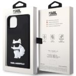 Karl Lagerfeld KLHCP14M3DRKHNK iPhone 14 Plus / 15 Plus 6.7" black hardcase Rubber Choupette 3 - imagine 8