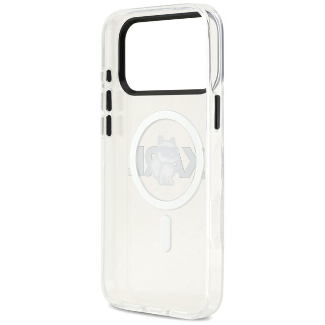 Karl Lagerfeld IML Choupette Sketch Logo MagSafe Case for iPhone 17 Pro Clear - imagine 7