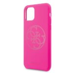 Guess GUHCN61LS4GFU iPhone 11 6,1" / Xr fuchsia hard case Silicone 4G Tone On Tone - imagine 3