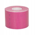 Extralink Kinesiology Tape, Kinesiotaping Strips, Sports Tape, Pro 5mx5cm Pink - imagine 4