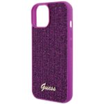 Guess GUHCP15SPMSDGSF iPhone 15 / 14 /13 6.1" fuschia hardcase Disco Metal Script - imagine 6