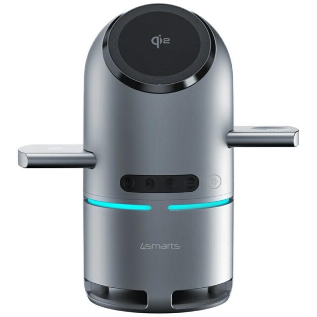 Charging station 4smarts ChargeBot Sound Qi2 gray - imagine 2