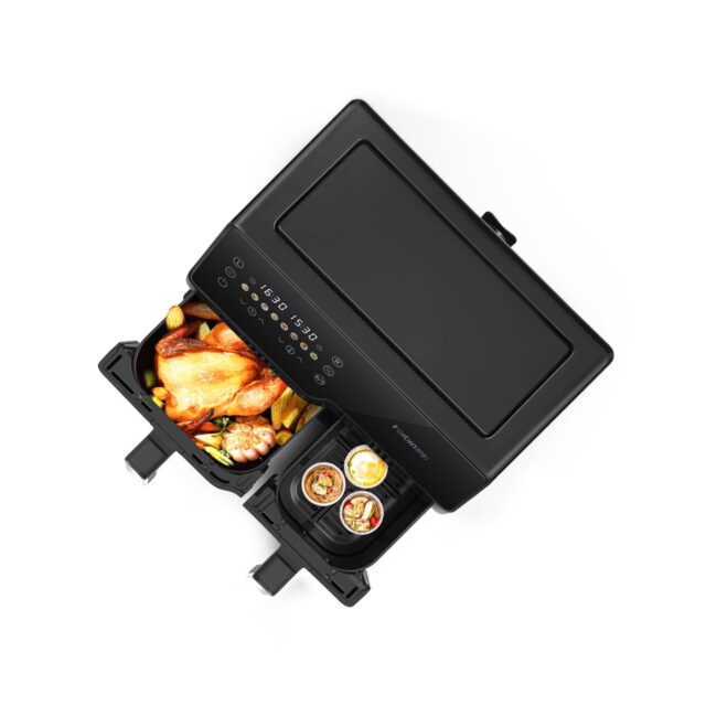 Extralink Home Air Fryer SJ-1000 10L EU | Air fryer | (6L+4L) 2500W - imagine 4