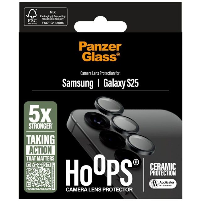PanzerGlass Hoops Lens Protector for Samsung Galaxy S25 ceramic - imagine 4