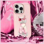 Nimmy case iPhone 16 Pro Max 6.9" pink Glasses Cool Cat - imagine 8