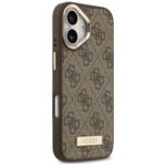 Guess 4G Logo Plate MagSafe Case for iPhone 17 Brown - imagine 4