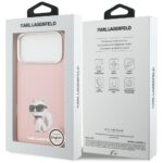 Karl Lagerfeld IML Aquarelle Choupette & Logo MagSafe Case for iPhone 17 Pro Max Pink - imagine 8