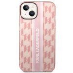 Karl Lagerfeld KLHCP14MHKLSPCP iPhone 14 Plus / 15 Plus 6,7" hardcase pink Mono Vertical Strip - imagine 3
