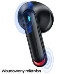 USAMS Bluetooth 5.2 TWS NX10 Series dual mic wireless earphones black BHUNX01 - imagine 6