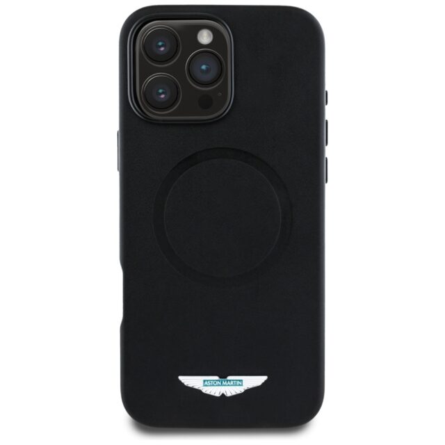 Case Aston Martin HC FW Logo to iPhone  16 Pro Max MagSafe black - imagine 3