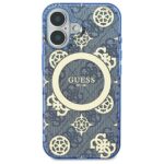 Guess GUHMP16SH4PYEEB iPhone 16 6.1" blue hardcase IML Peony On 4G Background MagSafe - imagine 3
