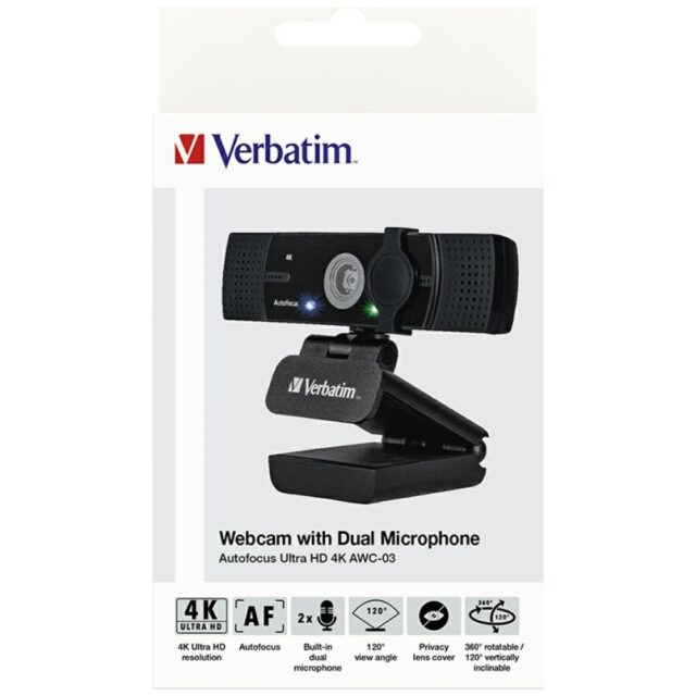 Verbatim Full HD 1080p Webcam with Microphone AWC-03 black 49580 - imagine 9