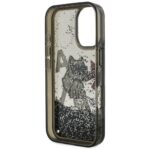 Case Karl Lagerfeld Liquid Glitter       Choupette Logo MagSafe for iPhone 16 black - imagine 7