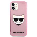 Karl Lagerfeld KLHCP12SCHTUGLP iPhone 12 mini 5,4"pink hardcase Glitter Choupette - imagine 3
