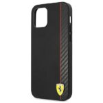 Ferrari FESAXHCP12SBK iPhone 12 mini 5,4" black hardcase On Track Carbon Stripe - imagine 6