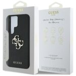 Case Guess Grained Big 4G Logo Small Classic Logo to Samsung Galaxy S25 Ultra black - imagine 8