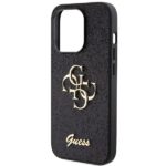 Guess GUHCP15XHG4SGK iPhone 15 Pro Max 6.7" black hardcase Glitter Script Big 4G - imagine 6