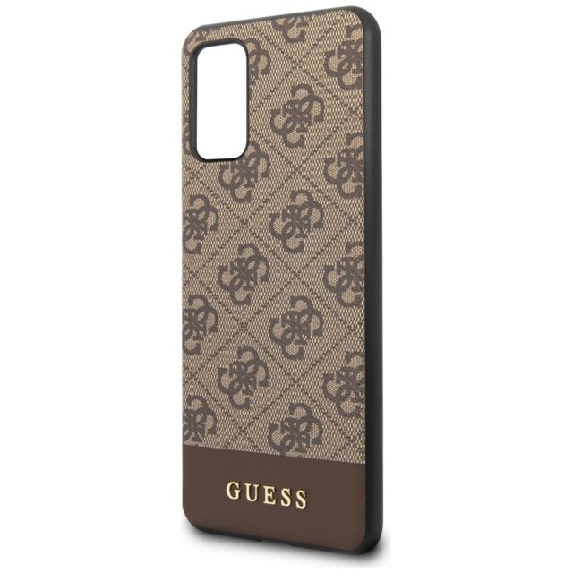 Guess GUHCS67G4GLBR S20+ G985 brown hard case 4G Stripe Collection - imagine 3