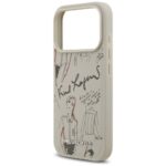 Karl Lagerfeld Grained Pattern & Logo MagSafe Case for iPhone 17 Pro Gray - imagine 6