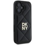 DKNY DKHCP16SPQDSLK iPhone 16 6.1" black Quilted Stack Logo - imagine 4