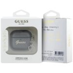 Guess Metallic Script Charm Case for AirPods 4 Black - imagine 3