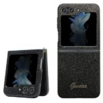 Guess GUHCZF5HGGSHK F731 Z Flip5 black hardcase Glitter Script