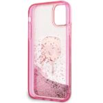 Karl Lagerfeld KLHCN61LNKHCP iPhone 11/XR pink hardcase Glitter Karl Head - imagine 6