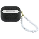 Case Guess 4G Pearl Strap for AirPods Pro 3 black - imagine 2