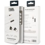 Karl Lagerfeld Headphones KLEPWIWH white&black 3,5mm - imagine 3