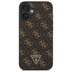 Guess GUHCP16SPG4GPK iPhone 16 6.1" black hardcase New 4G Triangle - imagine 3