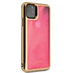Guess GUHCN65GLTRPI iPhone 11 Pro Max pink hard case Glow in the Dark Sand Matte - imagine 5