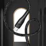 USAMS braided cable U41 USB-C 2m 2A red SJ395USB02 (US-SJ395) - imagine 5