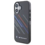 BMW BMHCP16M23HTRAK iPhone 16 Plus 6.7" black hardcase Motorsport IML Random Stripes - imagine 2