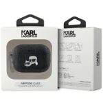 Karl Lagerfeld KLAP2PGKCPK AirPods Pro 2 (2022/2023) cover black Monogram Karl & Choupette Hea - imagine 4