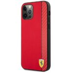 Ferrari FESAXHCP12LRE iPhone 12 Pro Max 6,7" red hardcase On Track Carbon Stripe - imagine 2