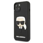 Karl Lagerfeld KLHCP13SKH3DBK iPhone 13 mini 5,4" black hardcase 3D Rubber Karl`s Head - imagine 2