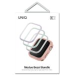UNIQ frames for Moduo 3in1 Apple Watch Series 4/5/6/7/8/SE/SE2/SE3 40/41mm Sage-Lilac-White - imagine 2