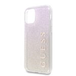 Guess GUHCN58PCUGLGPI iPhone 11 Pro gold pink hard case Gradient Glitter - imagine 3